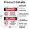 Signmission No Cell Phone Use In Area Bilingual, 18 in W x Rectangle, Aluminum OS-2PACK-DS-A-1824-VS-1736 - alternate 5